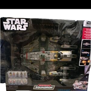 Star Wars Micro Galaxy Squadron Playset - Green, Yellow, Gray